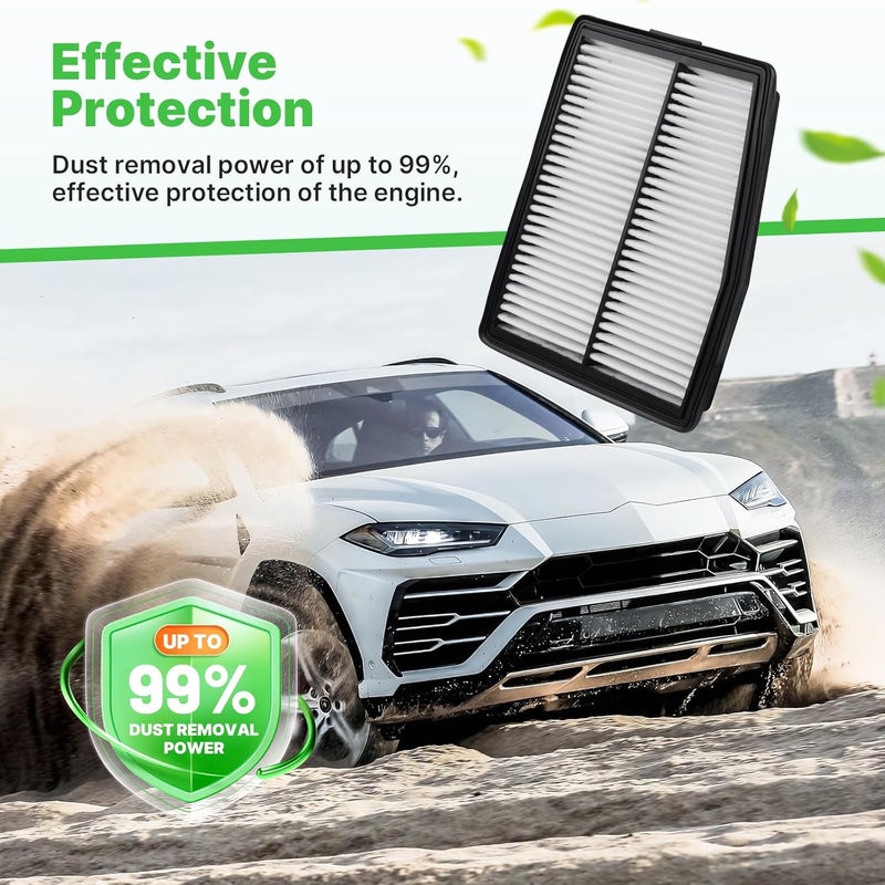RVgolf 2PCS Engine Air Filter Only Fit Hybrid for Hyundai Santa Fe 2021-2023, Sonata 2020-2026, Tucson 2022-2026, Kia Sorento 2021-2026, Sportage 2023-2026# 28113L5100 Automotive Accessories - Image 5